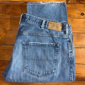 Polo Ralph Lauren Jeans Men 44B/34 Blue Authentic Dungarees Relaxed Straight Leg